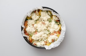 Preparazione Torta di verdure e mozzarella - Fase 2