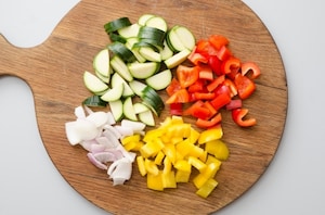 Preparazione Torta di verdure e mozzarella - Fase 1