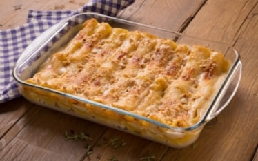 Cannelloni con crema di zucca e ricotta