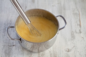 Preparazione Cestini di polenta con gorgonzola e speck - Fase 1