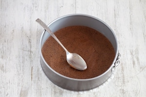 Preparazione Cheesecake senza cottura con salsa di cachi  - Fase 1