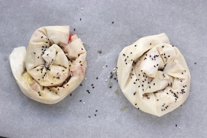 Preparazione Chiocciole di pasta fillo - Fase 3