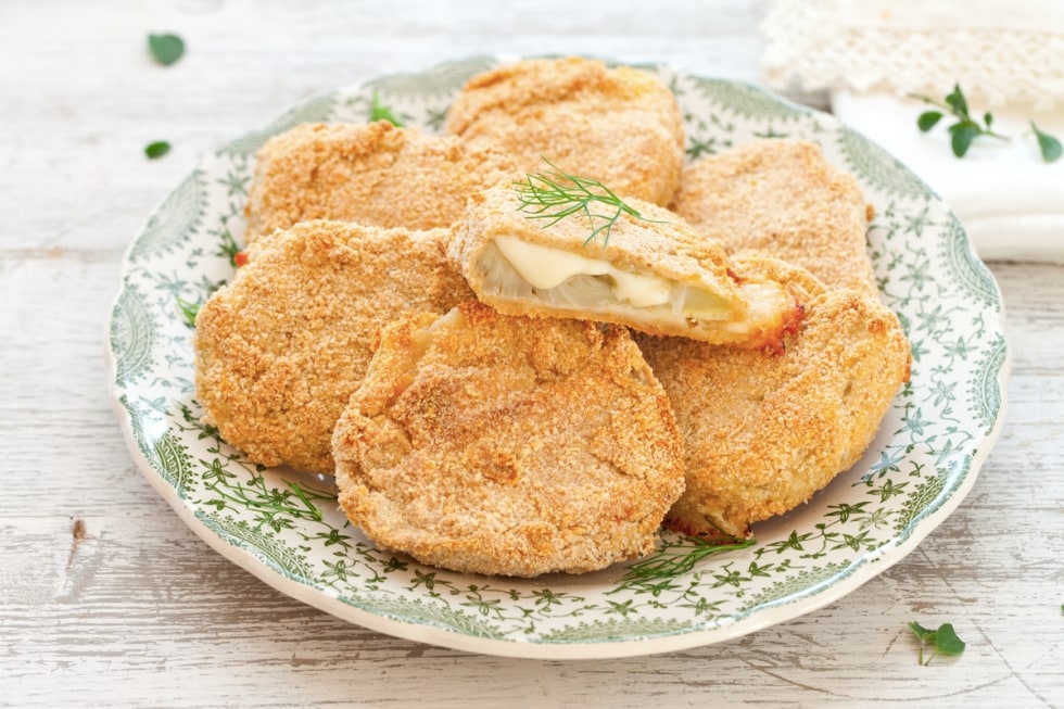 Cotolette di finocchi ricetta