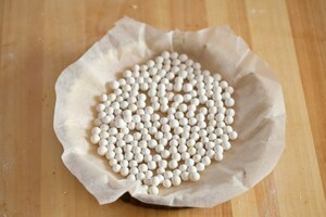 Preparazione Crostata con crema allo yogurt e uva  - Fase 3