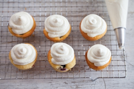 Preparazione Cupcake al limone e more con glassa al formaggio e miele - Fase 5 Preparazione Cupcake al limone e more con glassa al formaggio e miele - Fase 5