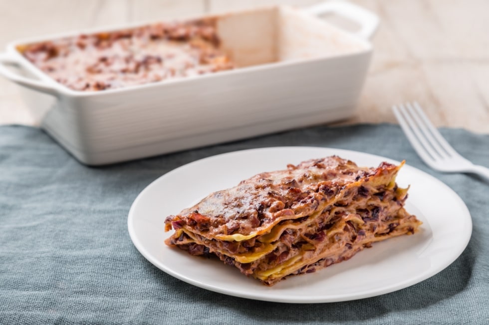 Lasagne senza glutine al radicchio rosso ricetta