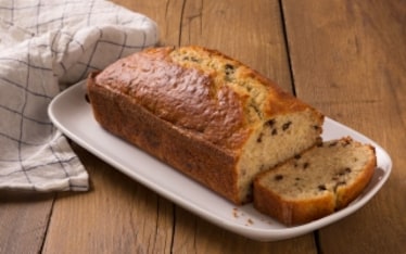 Plumcake alle banane con gocce di cioccolato