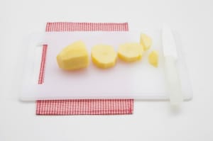 Preparazione Purea bicolore di patate e carote con tacchino - Fase 1