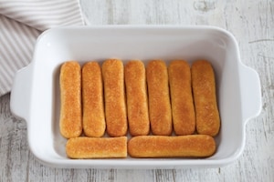 Preparazione Tiramisù alle pesche sciroppate  e cioccolato senza lattosio - Fase 4