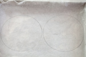 Preparazione Torta di meringhe con rabarbaro e lamponi - Fase 1