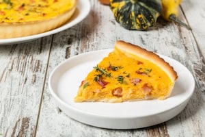 Preparazione Torta salata zucca, pancetta e timo - Fase 5