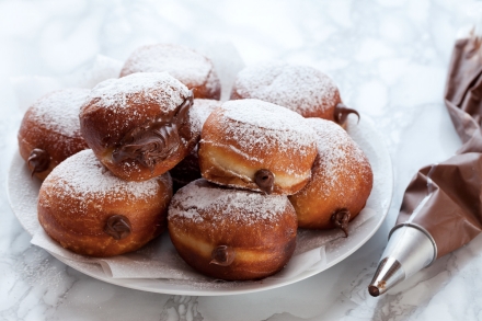 Preparazione Bomboloni alla Nutella - Fase 4 Preparazione Bomboloni alla Nutella - Fase 4