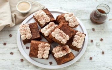 Brownies senza lattosio al caffè