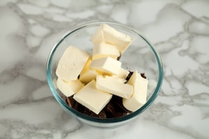 Preparazione Brownies cheesecake al caffè  - Fase 1