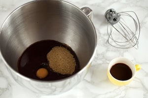 Preparazione Brownies cheesecake al caffè  - Fase 1