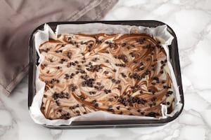 Preparazione Brownies cheesecake al caffè  - Fase 4