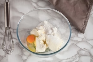 Preparazione Brownies cheesecake al caffè  - Fase 3