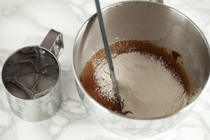 Preparazione Brownies cheesecake al caffè  - Fase 2