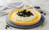 Crostata con crema al limone e panna montata