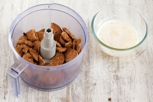 Preparazione Crostata con panna cotta alla mela verde - Fase 1