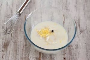 Preparazione Crostata con panna cotta alla mela verde - Fase 2