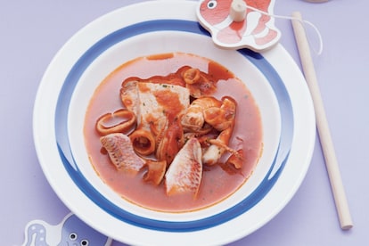 La sua prima zuppa di pesce
