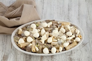 Preparazione Maccheroni gratinati ai funghi e mozzarella  - Fase 3