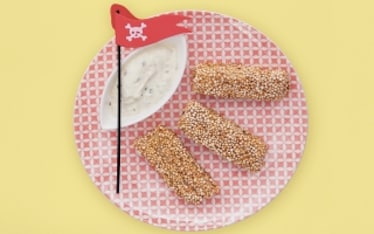 Merluzzo in crosta di quinoa con salsa tartara