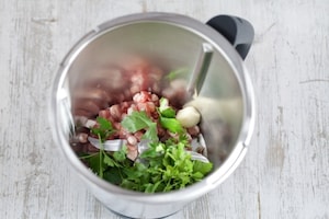 Preparazione Pasta e fagioli con il Bimby - Fase 1