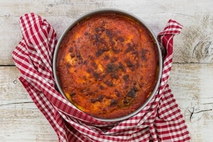 Preparazione Torta di patate con melanzane e formaggio - Fase 4