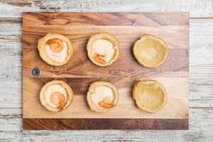 Preparazione Cestini salati con mazzancolle e cavoletti di Bruxelles  - Fase 3