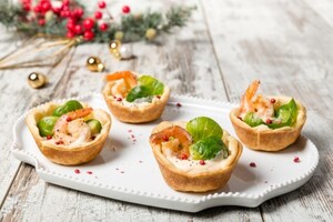 Preparazione Cestini salati con mazzancolle e cavoletti di Bruxelles  - Fase 3