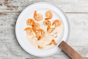 Preparazione Cestini salati con mazzancolle e cavoletti di Bruxelles  - Fase 2