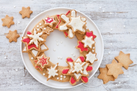 Preparazione Corona di biscotti di Natale - Fase 7 Preparazione Corona di biscotti di Natale - Fase 7