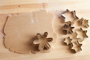 Preparazione Corona di biscotti di Natale - Fase 4