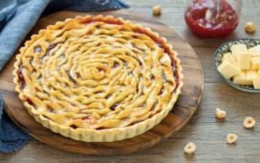 Crostata spirale alla marmellata