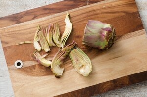 Preparazione Risotto alla curcuma con carciofi fritti - Fase 3