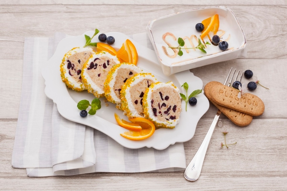 Rotolo di biscotti al cioccolato bianco ricetta