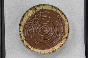 Preparazione Sbriciolata veloce di amaretti e cioccolato - Fase 2