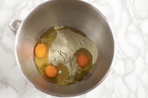 Preparazione Tagliatelle alla canapa con funghi, castagne e nocciole  - Fase 1
