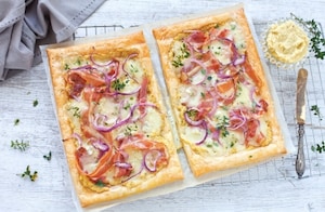 Preparazione Torta salata al gorgonzola e bacon - Fase 4