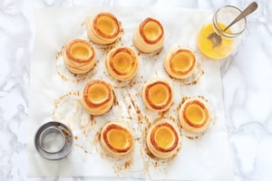 Preparazione Vol au vent al prosciutto, Brie e Cognac - Fase 1