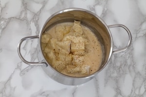 Preparazione Vol au vent al prosciutto, Brie e Cognac - Fase 2