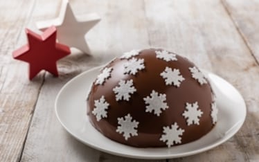 Zuccotto natalizio con ricotta e savoiardi