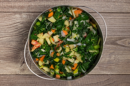 Preparazione Minestrone surgelato - Fase 3 Preparazione Minestrone surgelato - Fase 3