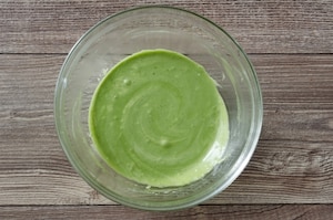 Preparazione Pancake al tè Matcha - Fase 2