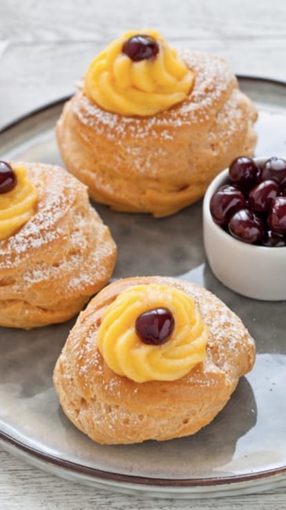 Zeppole di San Giuseppe al forno