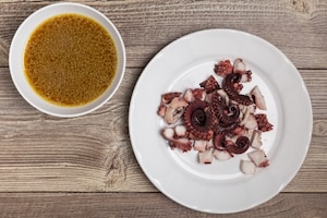 Preparazione Zuppa di ceci e polpo - Fase 3