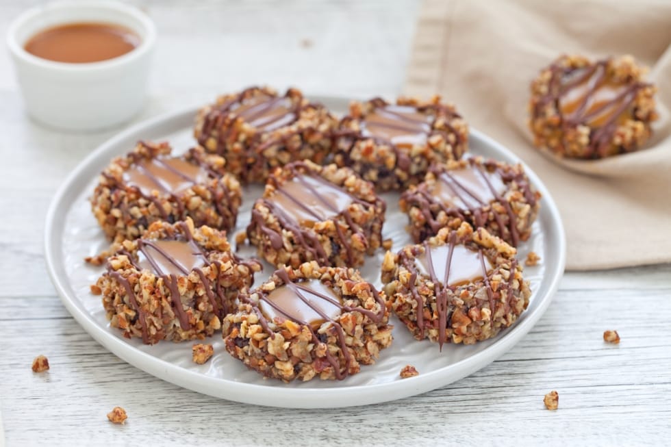 Biscotti al caramello salato ricetta