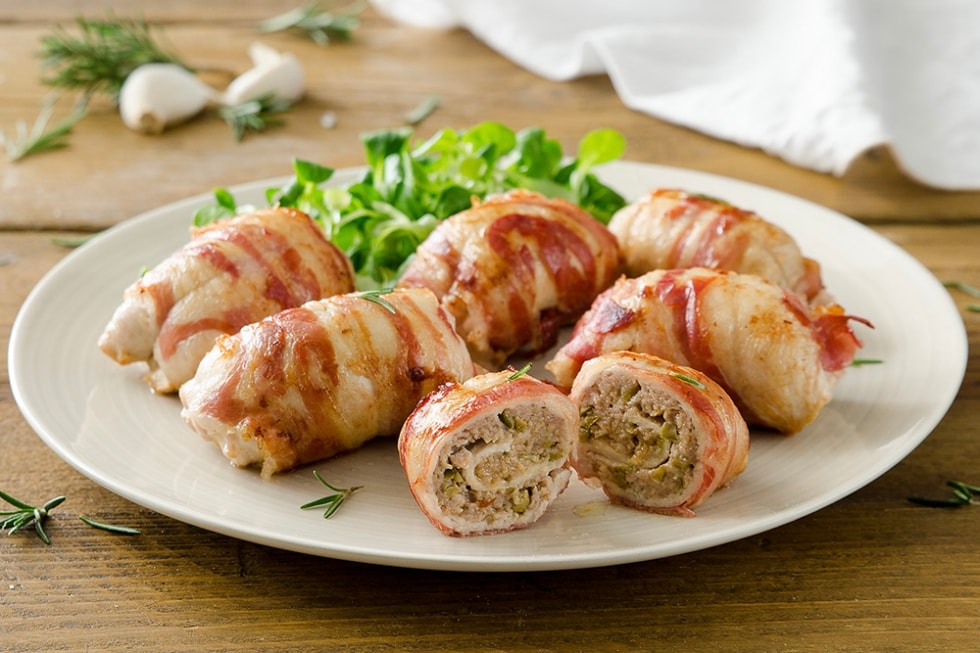 Involtini di tacchino ripieni ricetta